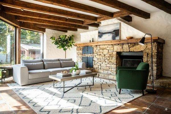 Visualisierung Kaminzimmer