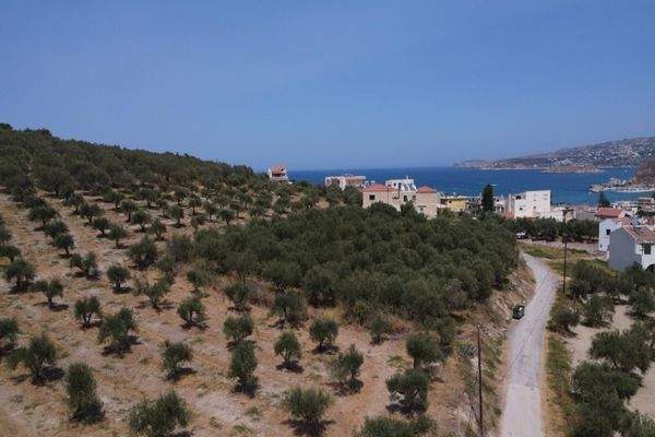 Kreta, Kalyves: Weitläufiges Grundstück mit Meerblick zu verkaufen