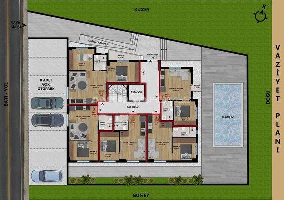 Flats Close to the Coast in Güvenlik, Muratpaşa