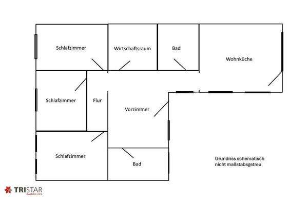 Schematischer Grundriss