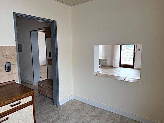 Durchreiche sicht Wohnraum