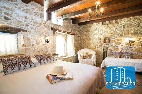 Kreta, Sivas: Traditionelles Steinhaus mit Swimmingpool