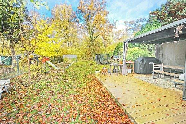 Blick auf das Grundstück