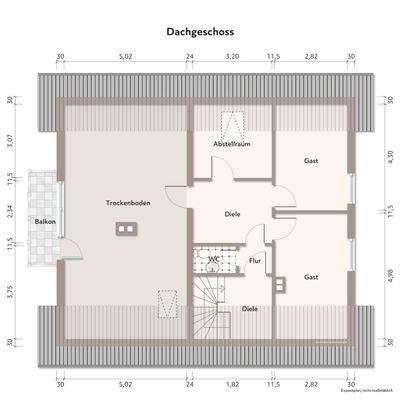 Dachgeschoss Haus 2