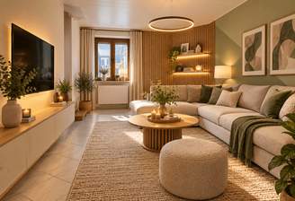 Wohnzimmer visualisiert
