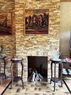 Kamin im Wohnzimmer "sehr gemütlich"