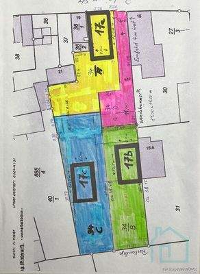 3 Bauplätze mit Zufahrt und Wendehammer