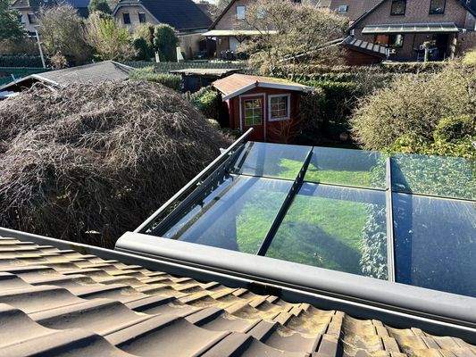 Aussicht vom Balkon aus