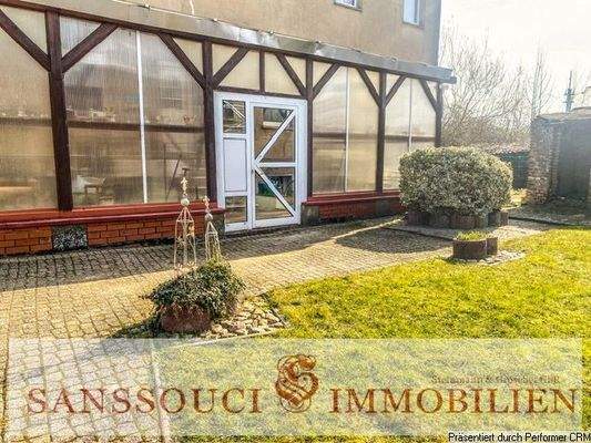 Zugang in den Wintergarten