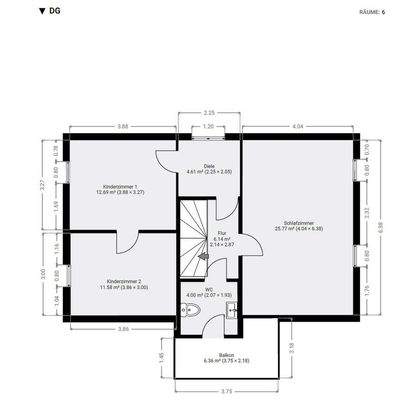 Grundriss Obergeschoß