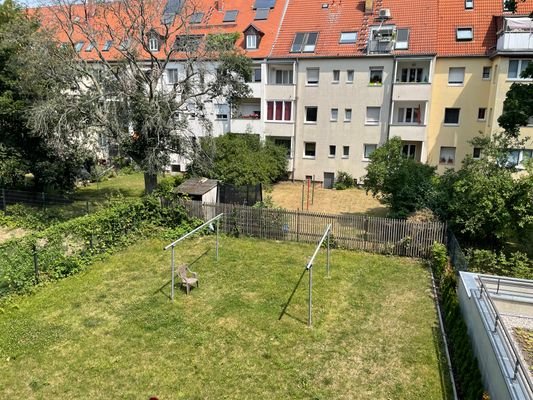 Blick vom Balkon