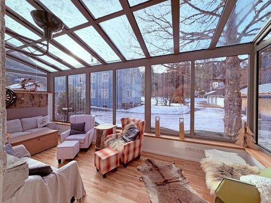 Wintergarten mit Fußbodenheizung