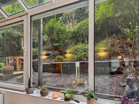 Blick aus dem Wintergarten