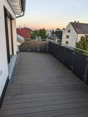 Aussicht vom Balkon gegen Süden