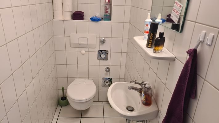 WC -Raum mit Handwaschbecken 