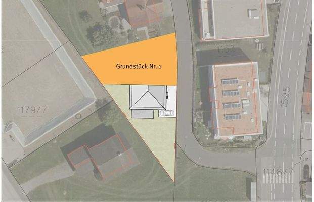 Lageplan Doppelhauskonzept