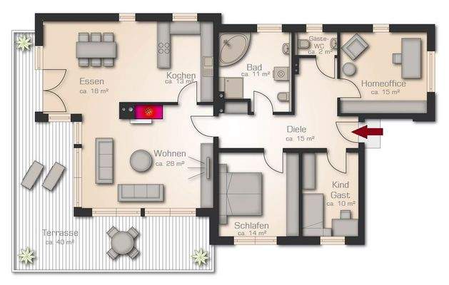 Grundriss | 1. Obergeschoss