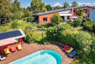 Luftbild Pool+Haus