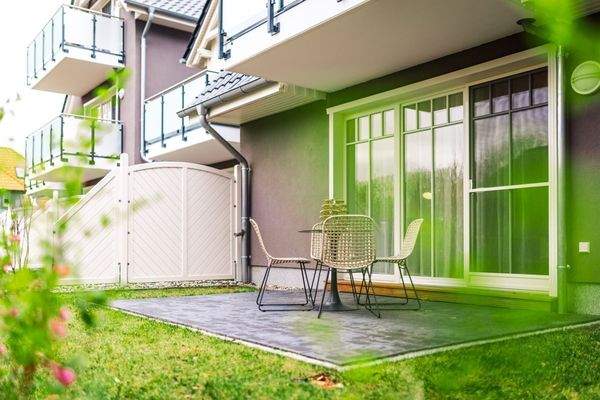 Außenansicht zur Musterwohnung