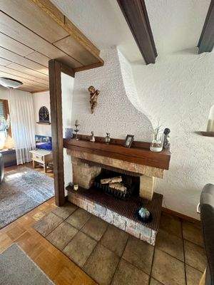 Kamin im Wohnzimmer EG