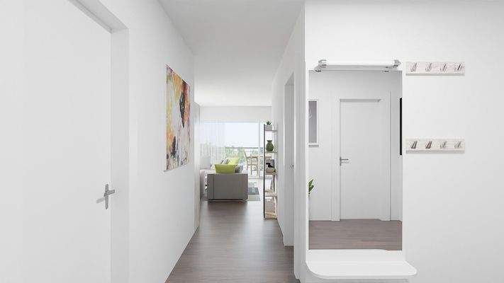 Flur Ansicht zum Wohnzimmer