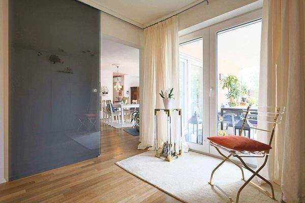 Schiebetür im Schlafzimmer