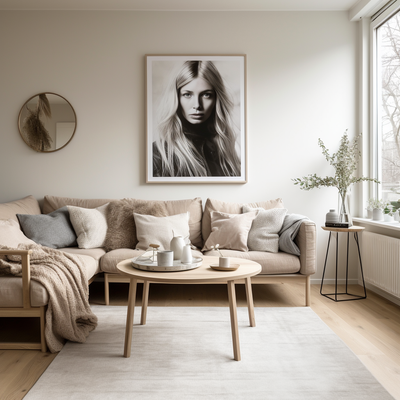 Natürliches Wohnen mit hellen Farben und viel Lich