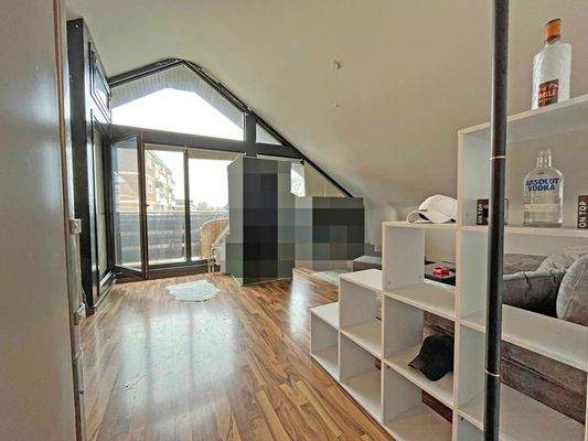 Wohnzimmer (Beispielwohnung DG)