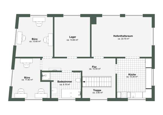 Grundriss OG Hinterhaus