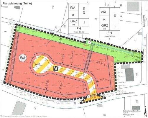 Planzeichnung Teil A