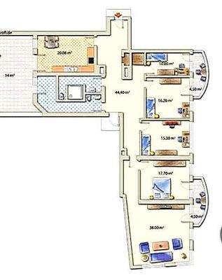 Grundriss Wohneinheit