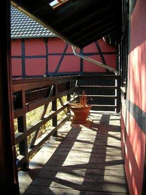 Balkon und Übergang zum Apartment