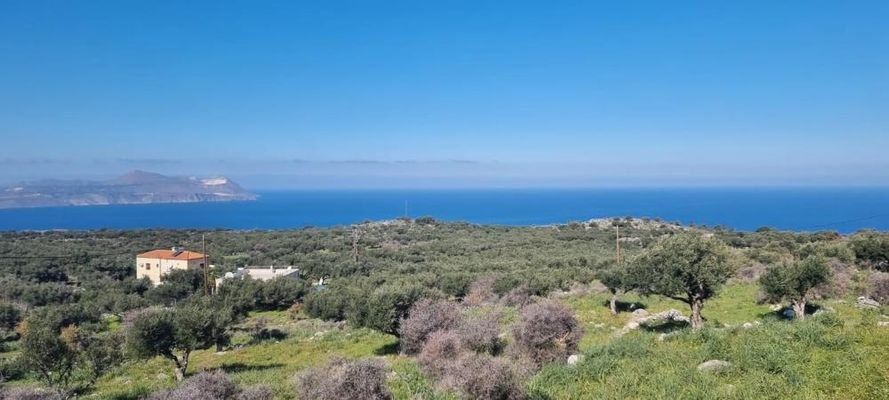 Großes Grundstück mit Meerblick zum Verkauf in Kokkino Chorio