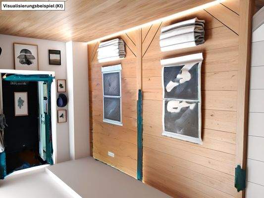 Durchgang Gastraum als Einrichtungsbeispiel (von KI erstellt)