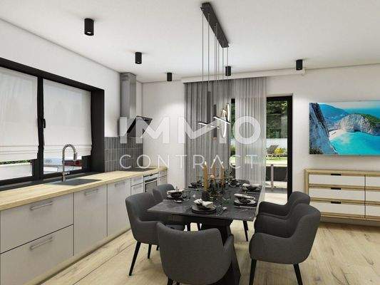 Essbereich mit Küche