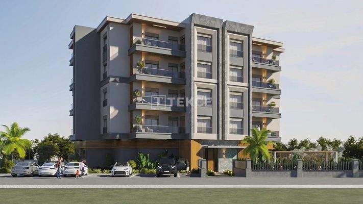 Apartments in a Complex with Pool Near the Beaches in İzmir