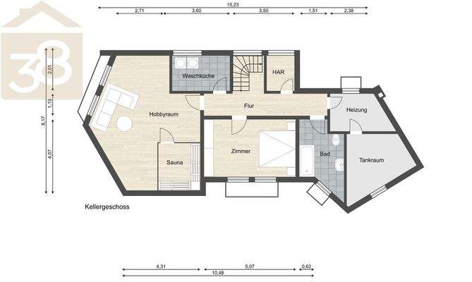Grundriss Kellergeschoss