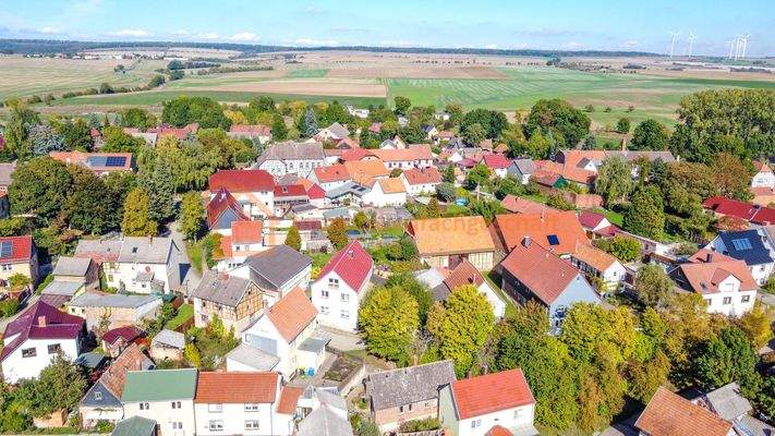 Luftbild der Wohnsiedlung