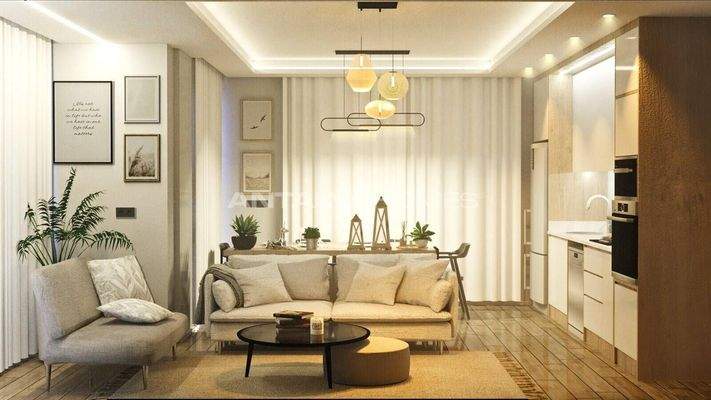 Duplex Apartment for Sale Near the Sea in Antalya Muratpasa