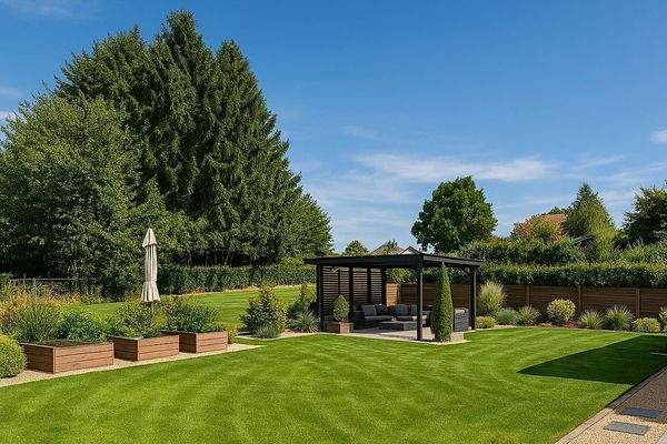 ... this is what the outdoor area could look like. Animation view / AI