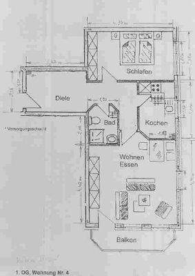 Plan der Wohnung