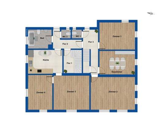 Grundriss Obergeschoss