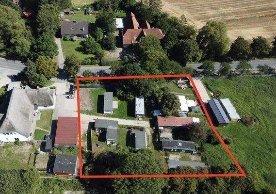 1) Luftbild, Baugrundstück