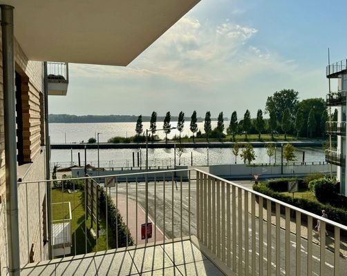 Aussicht WE 16 Balkon Hafenstraße