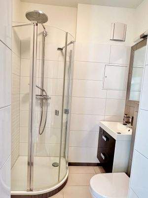 Eines der Duschbäder im Erdgeschoss