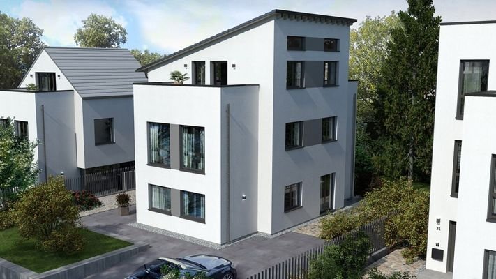 Ansicht2_TownHouse 13.2 Pultdach 