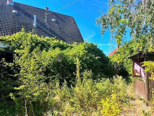 Blick auf d. Grundstück