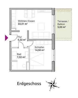 Wohnung 33 (Wohnungstyp B)