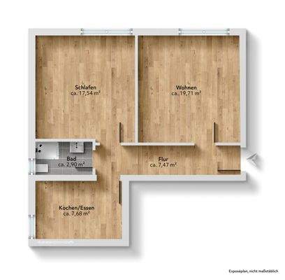 Grundriss unmöbliert