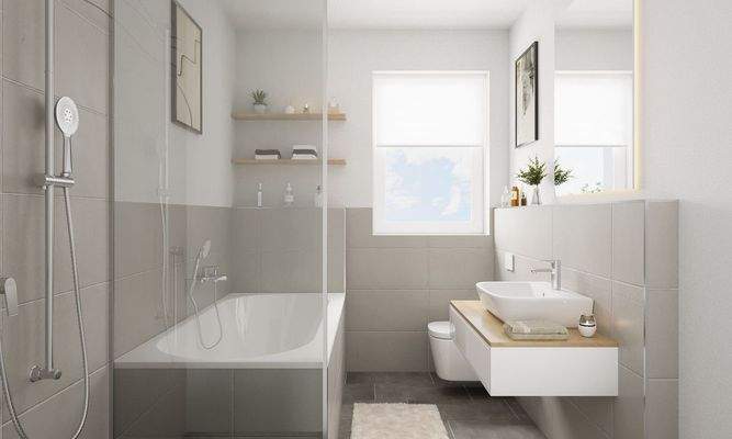 Tageslichtbadezimmer